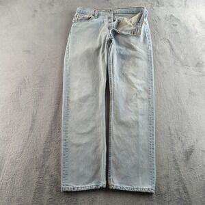 Vintage Y2K Levis 501 Jeans Mens 34x32 (Fits 32x31) Blue Light Wash Faded USA